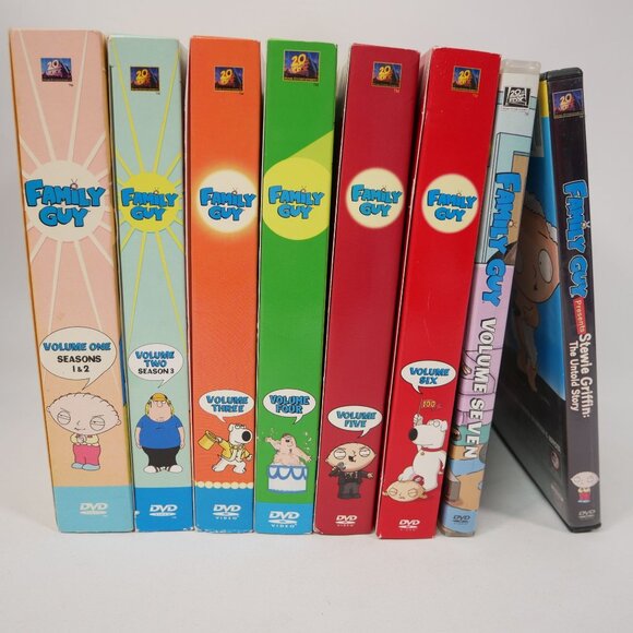 Family Guy DVD Box Set Volumes 1-7 + Stewie Griffin The Untold Story TESTED - Picture 1 of 9